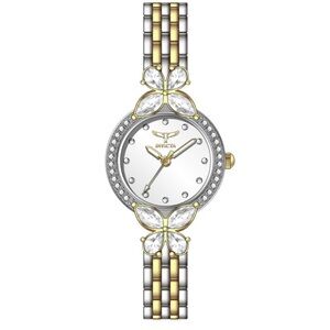 Invicta Women's Silver and Gold Butterfly Watch